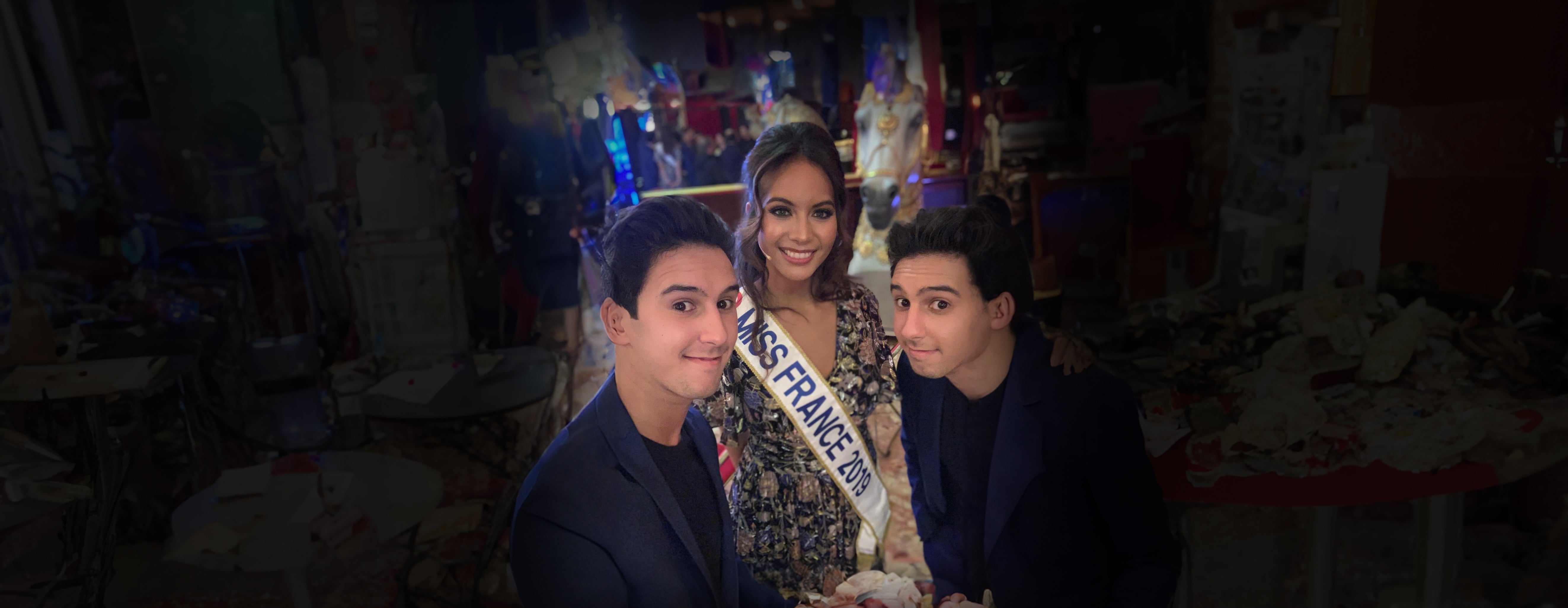 French Twins avec Miss France 2019 Vaimalama Chaves