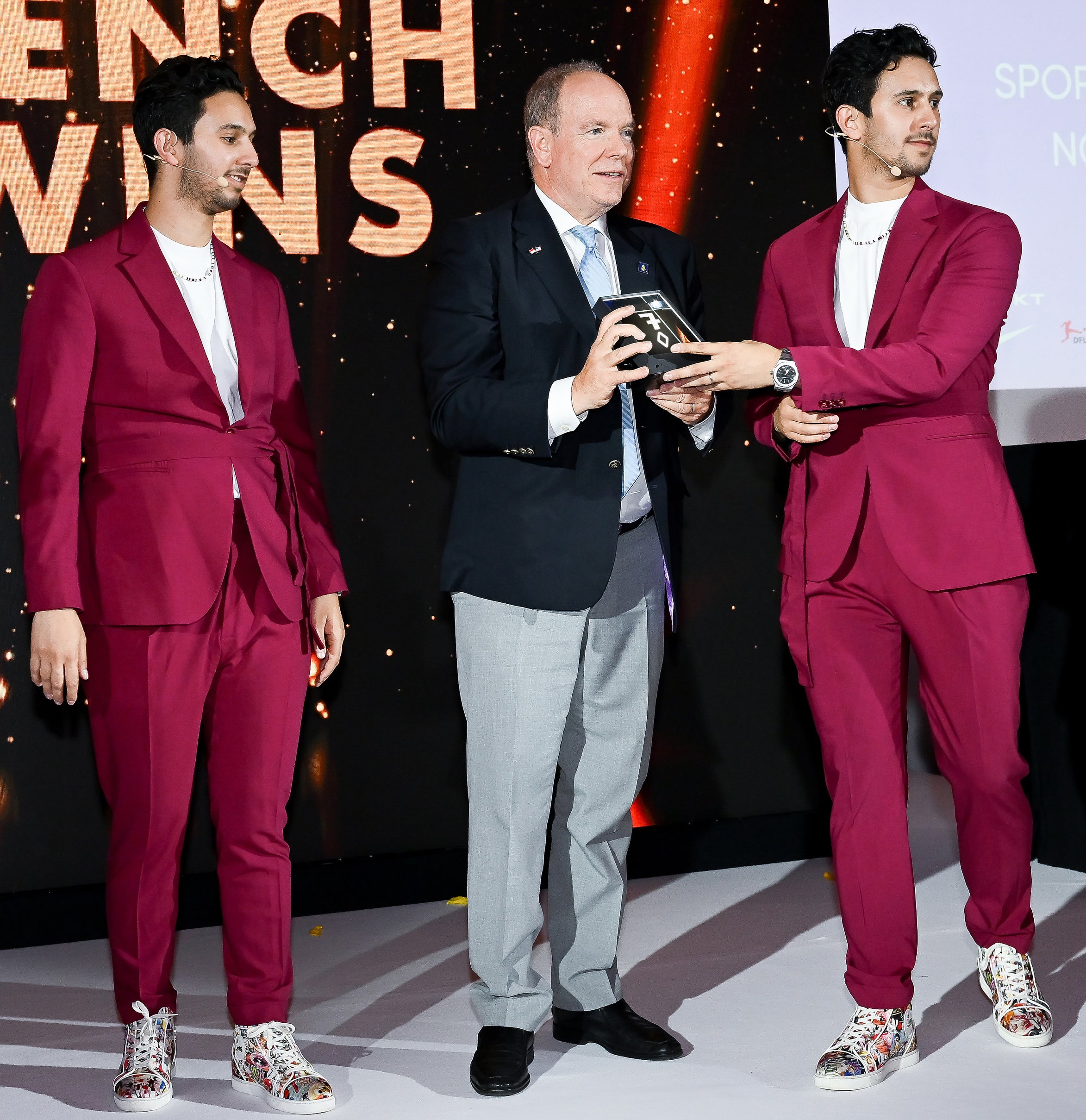 French Twins avec SAS le Prince Albert II de Monaco