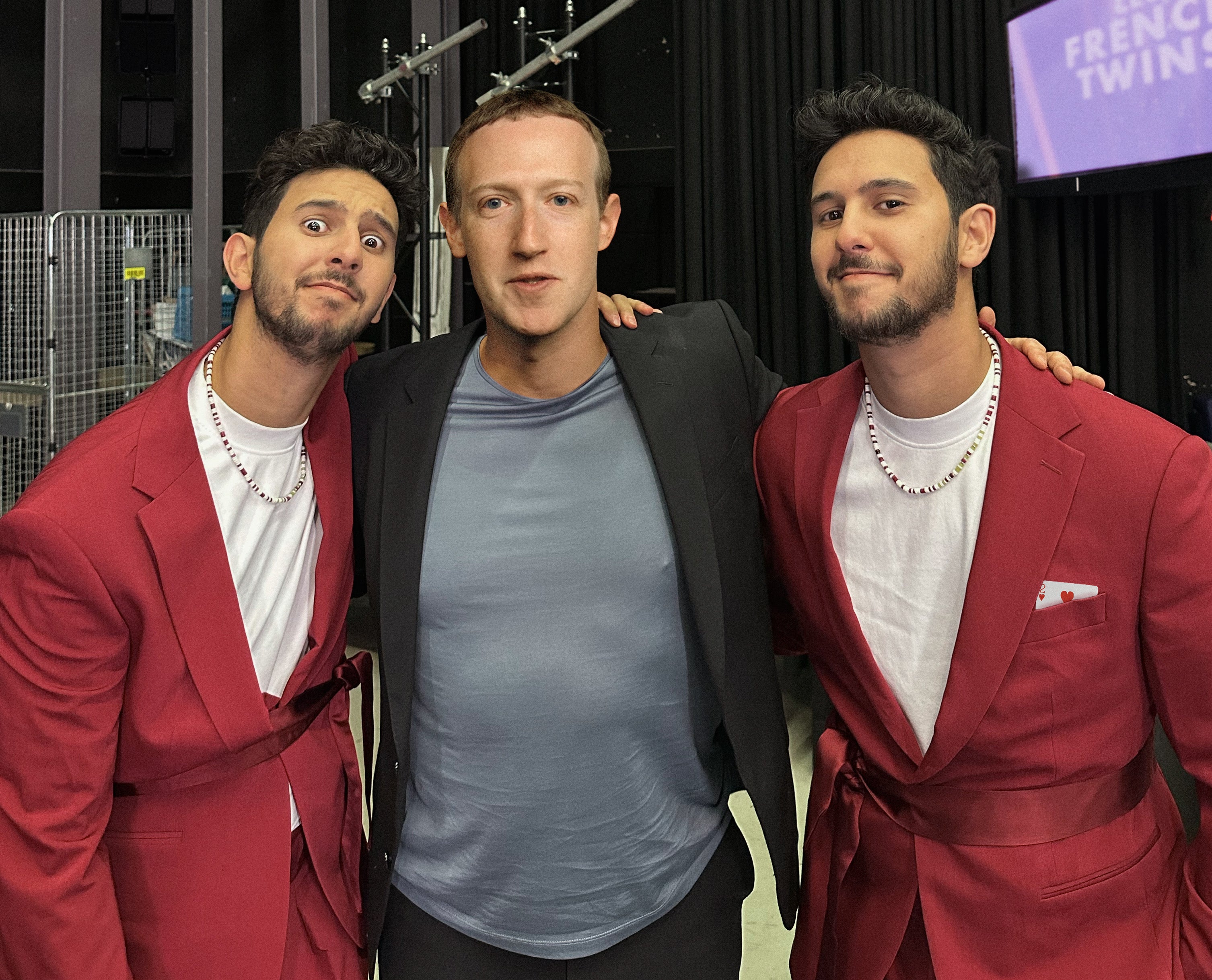 French Twins avec Mark Zuckerberg